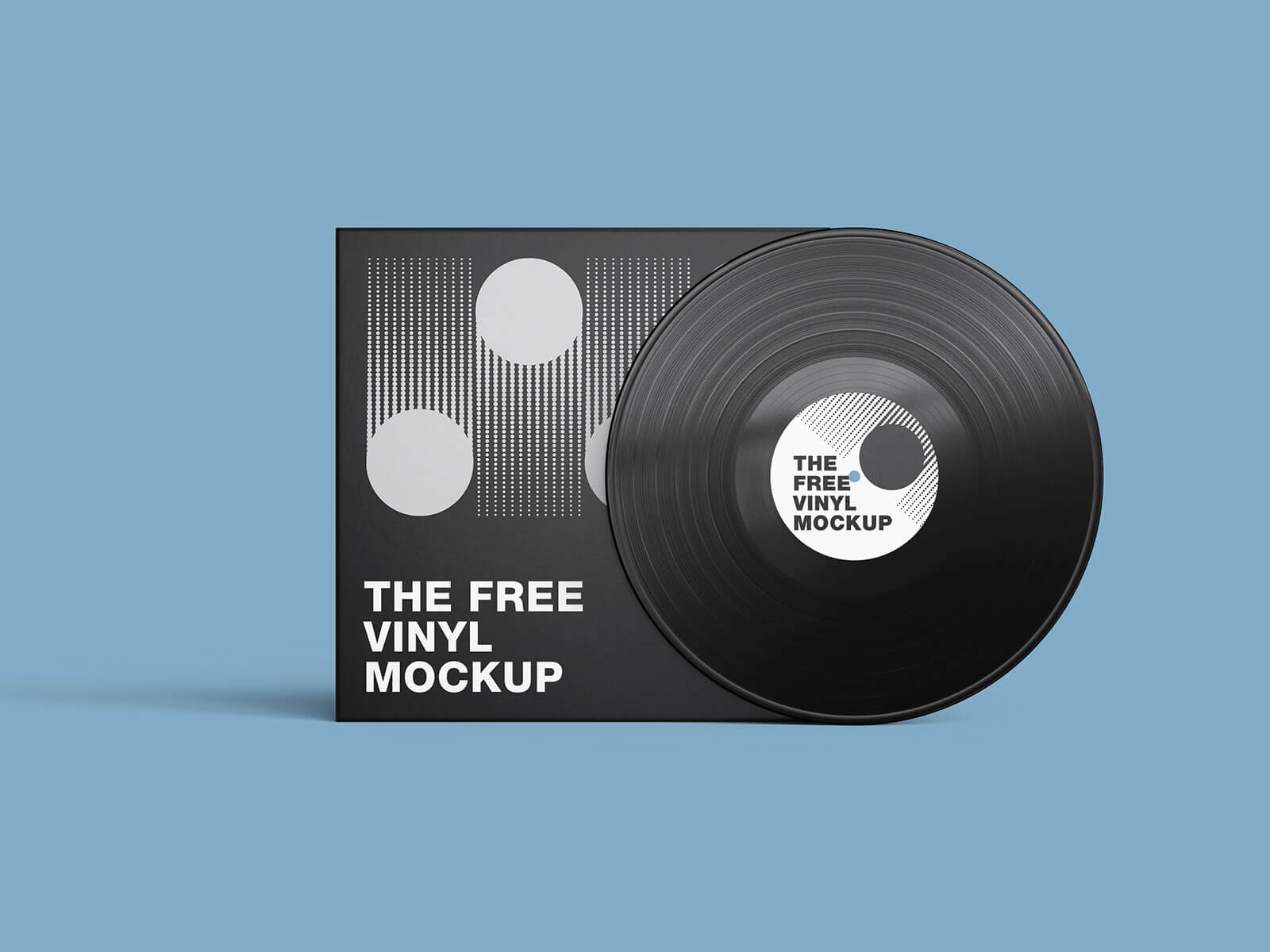 Free Phonograph Record Vinyl Disc Mockup PSD Set