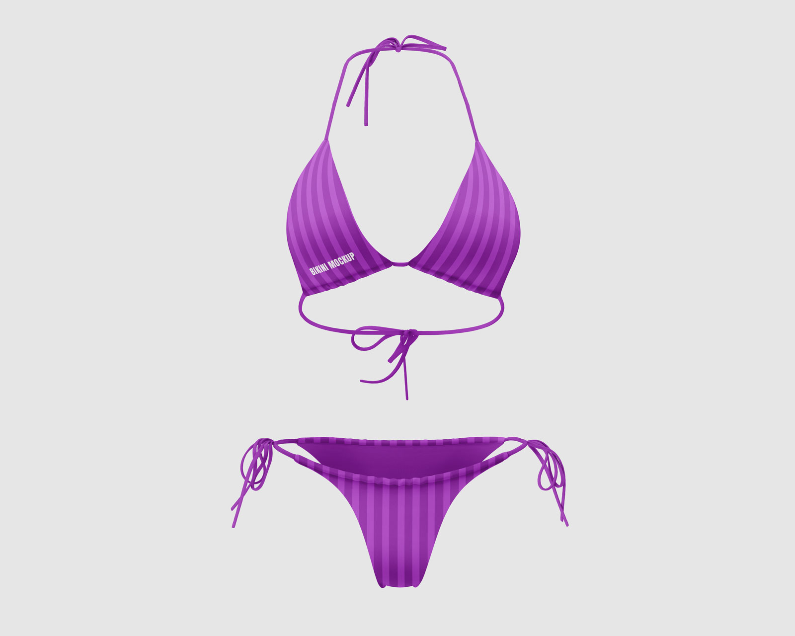 Free String Bikini Set Mockup PSD Set Good Mockups