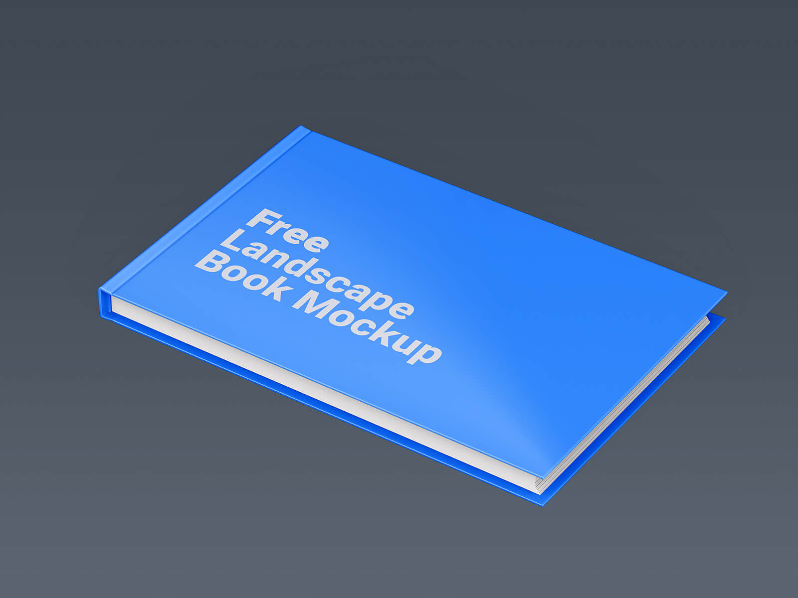 Free Landscape Book Mockup PSD Set