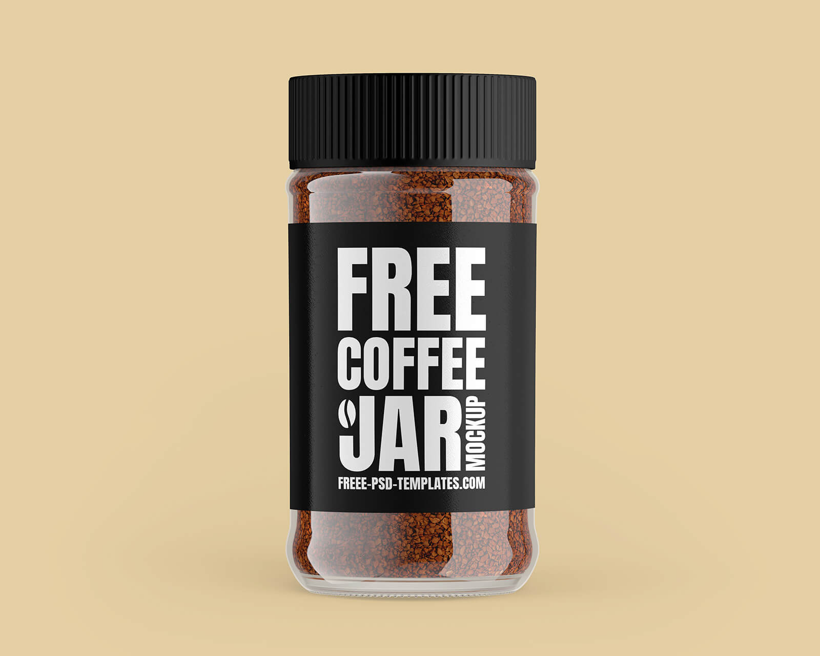 Free Coffee Jar Mockup PSD Set