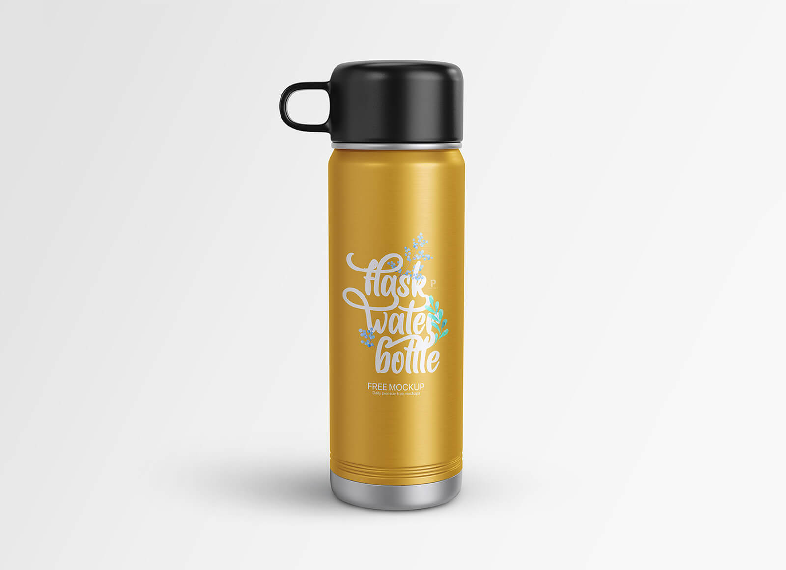 Clear water bottle mockup - Smarty Mockups