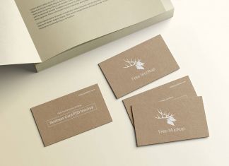 Free-Kraft-Paper-Business-Card-PSD-Mockup-PSD
