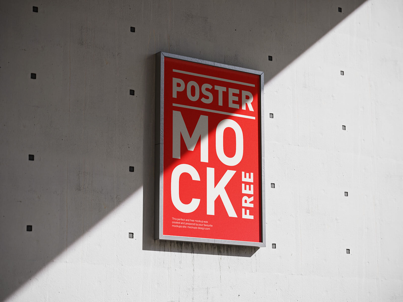 Free Outdoor Poster With Frame Mockup PSD Set