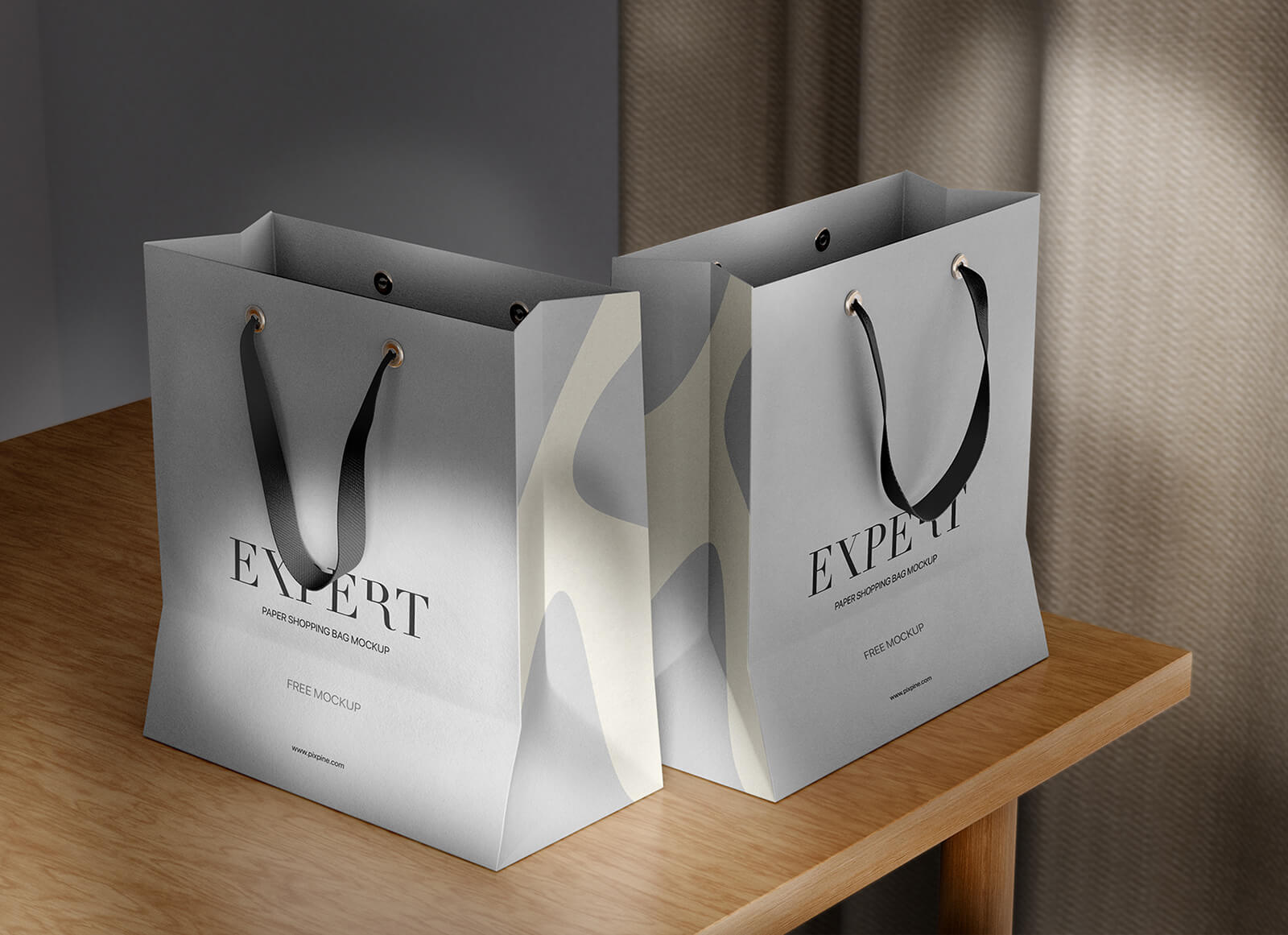 Free Dual Paper Shopping Bag Mockup Psd Good Mockups