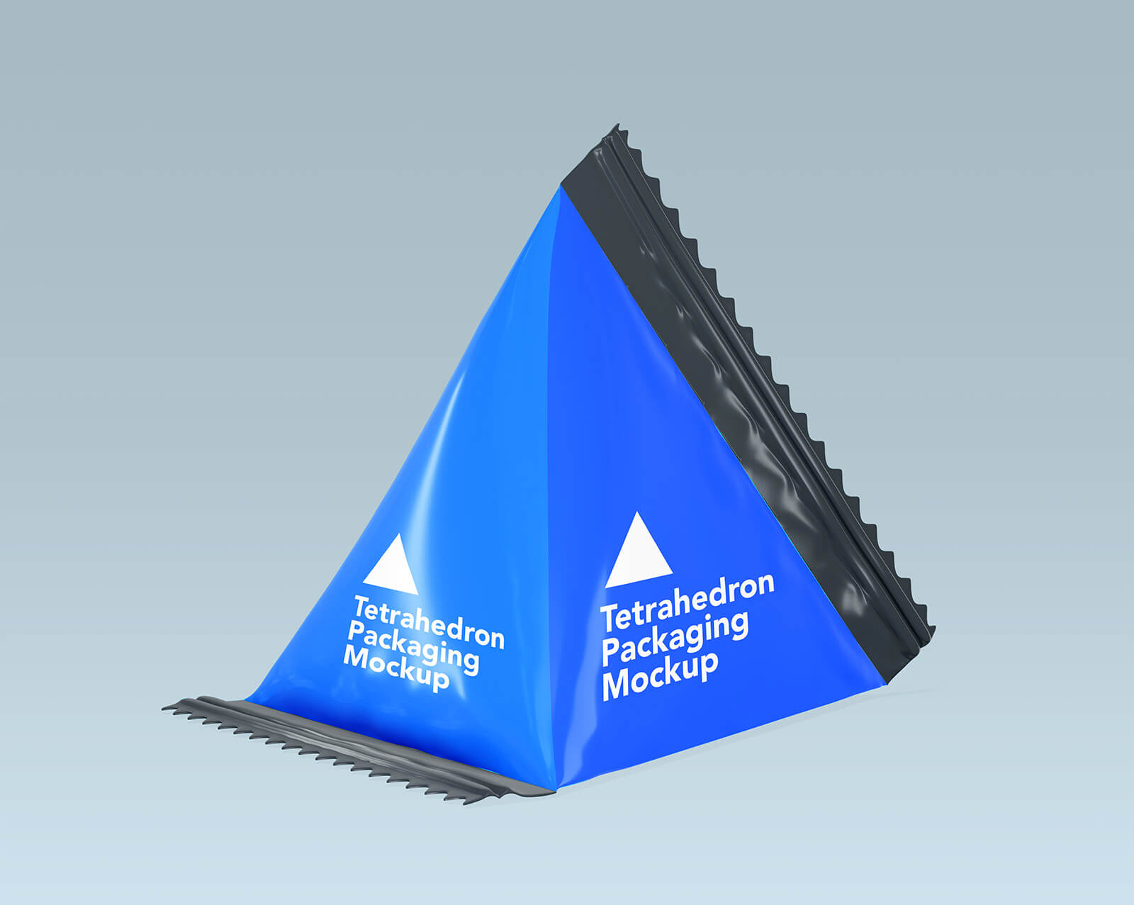 Free Tetrahedron Milk Packaging Mockup PSD Set