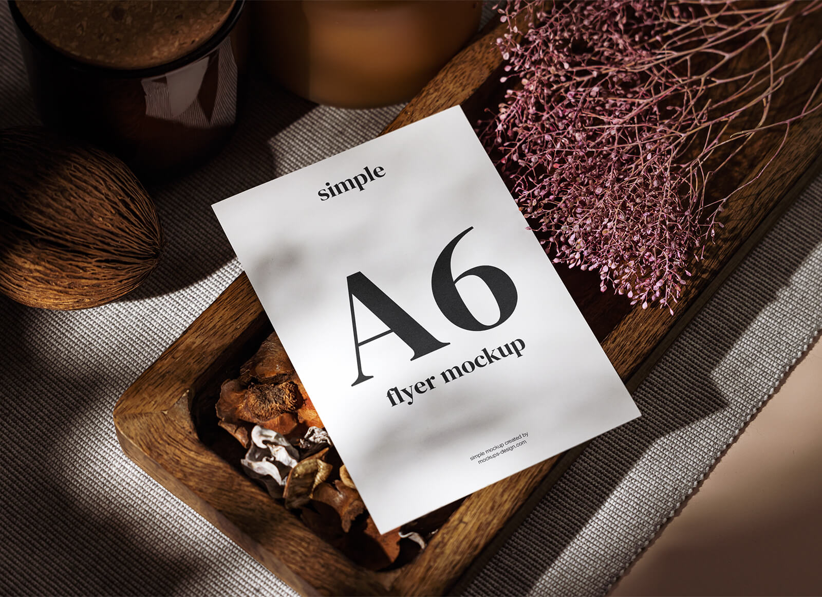 Free A6 Paper Flyer Mockup PSD - Good Mockups