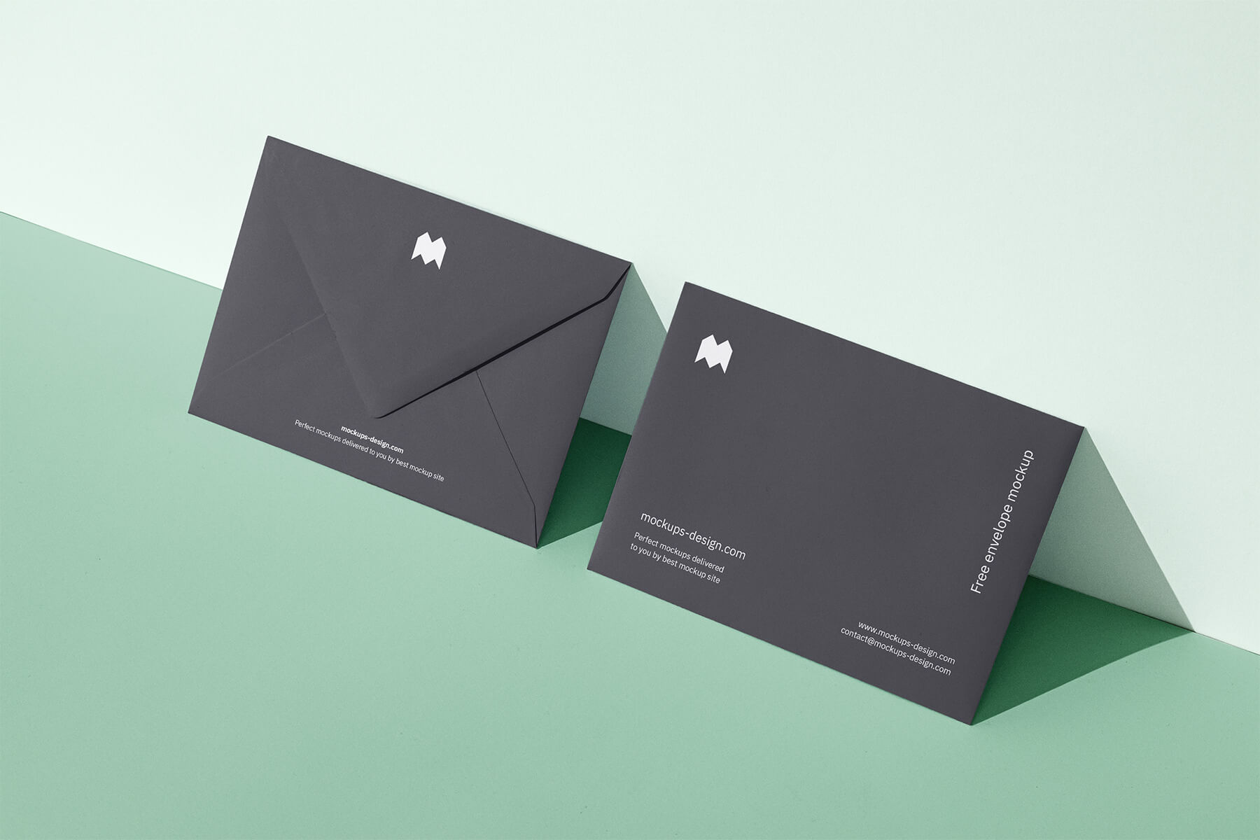 Premium PSD  Business card with envelope mockup