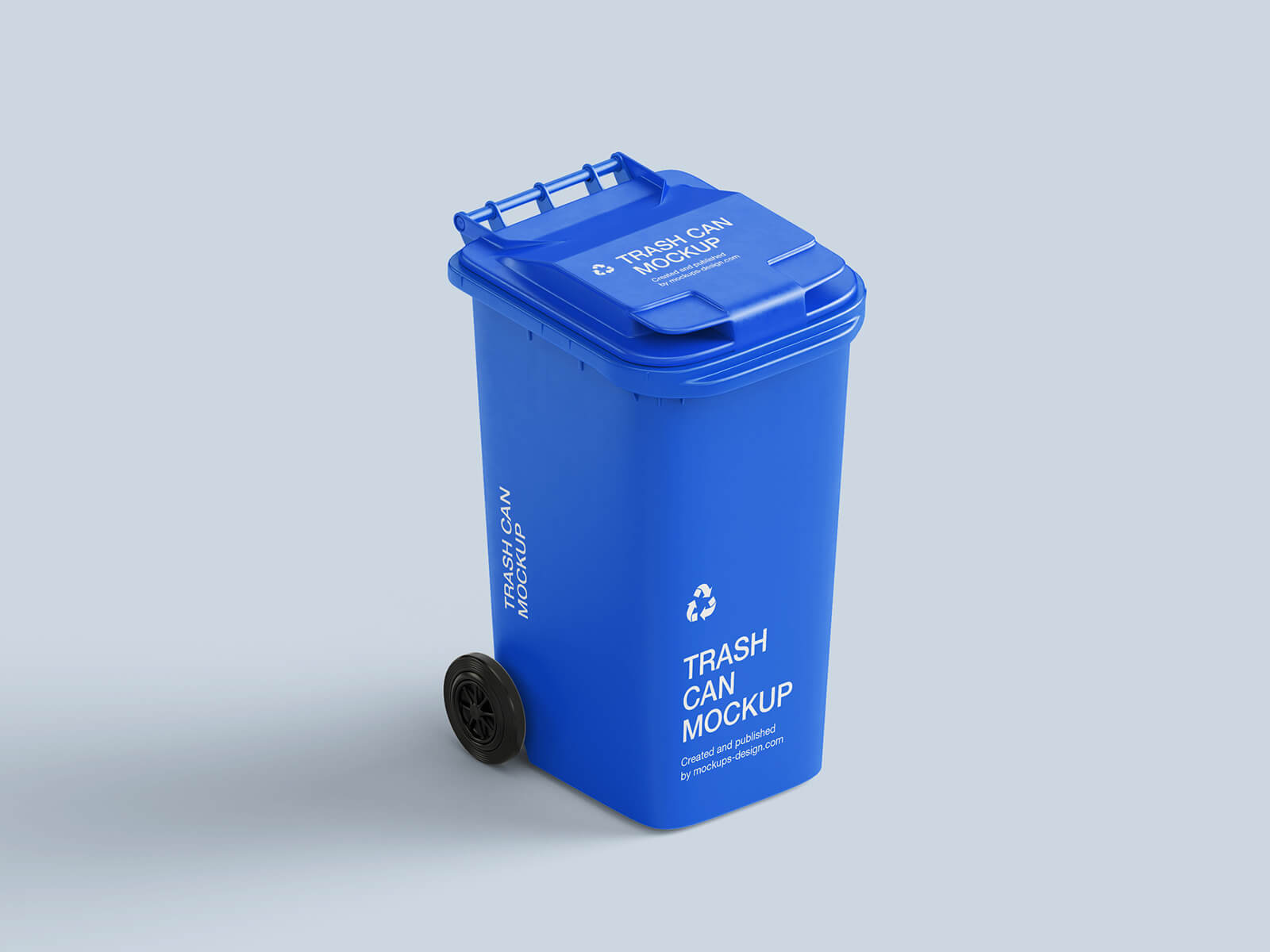 Free Garbage Bin Trash Can Mockup PSD File