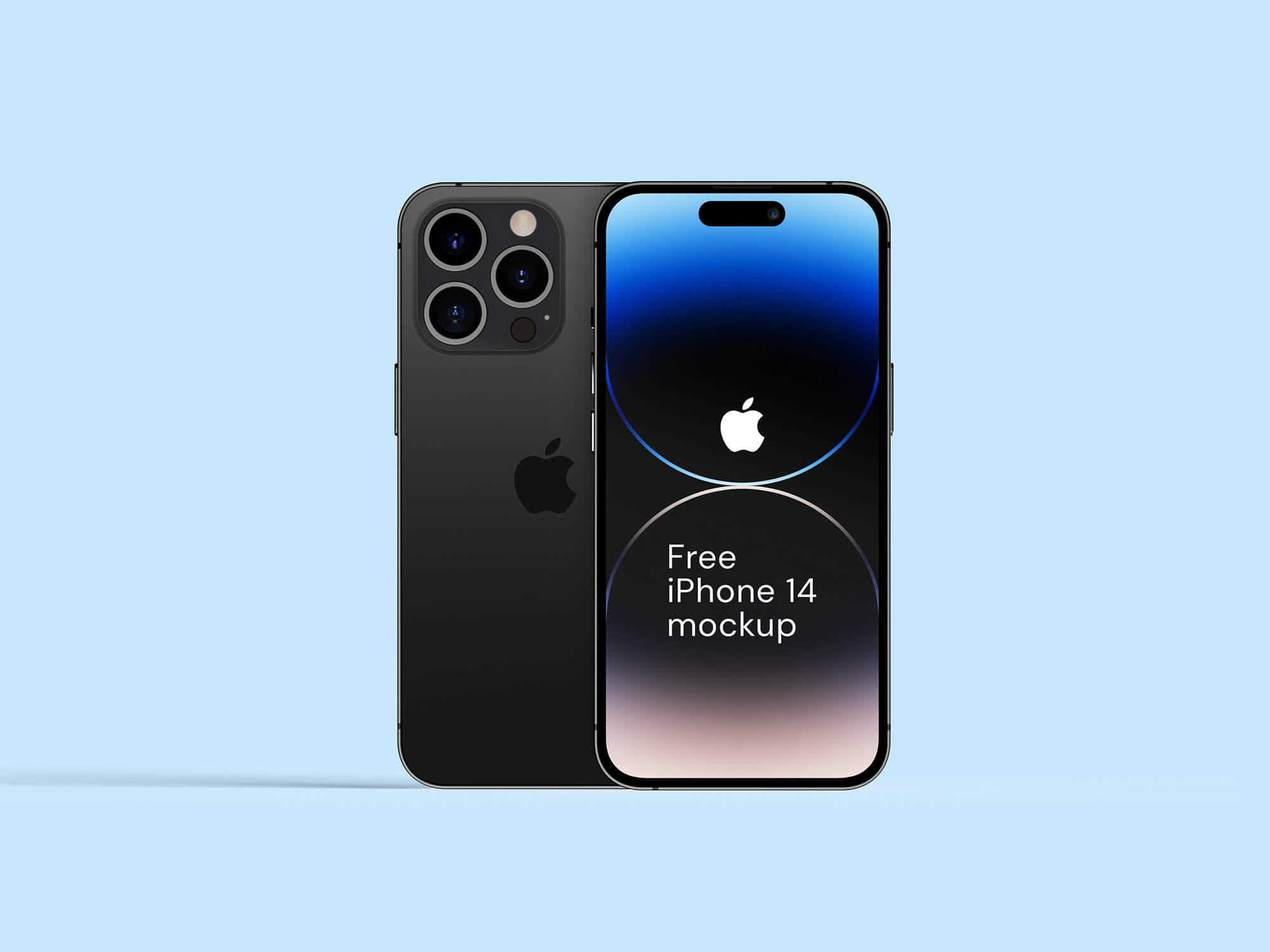 5 Free iPhone 14 Pro Mockup PSD