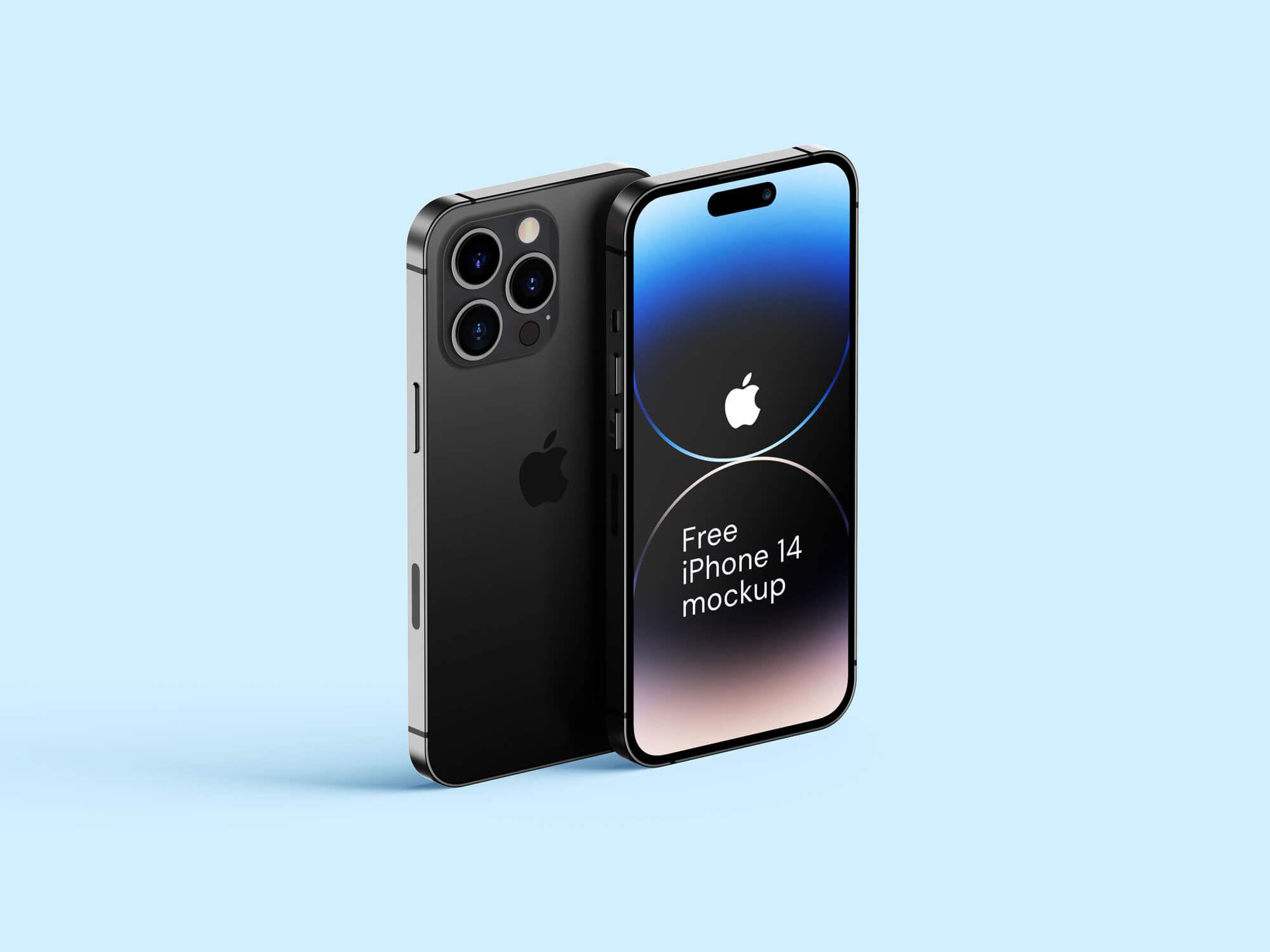 5 Free iPhone 14 Pro Mockup PSD