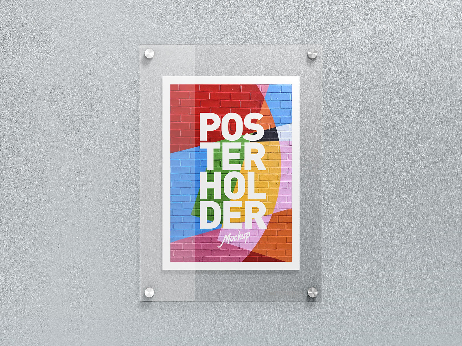 Free Glass_Poster_Holder_Mockup_PSD Set