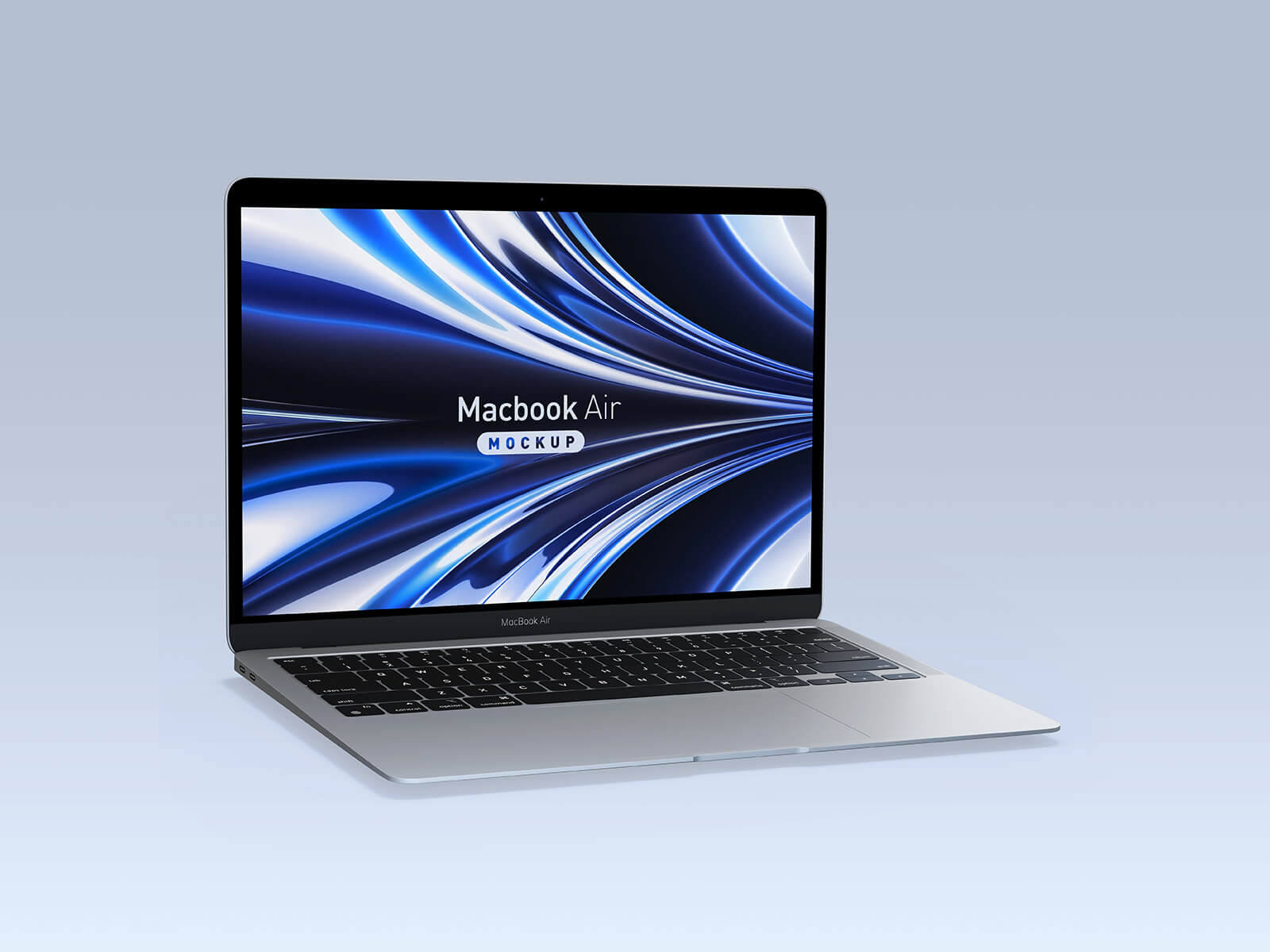 Free M1 Apple MacBook Air Mockup PSD Set