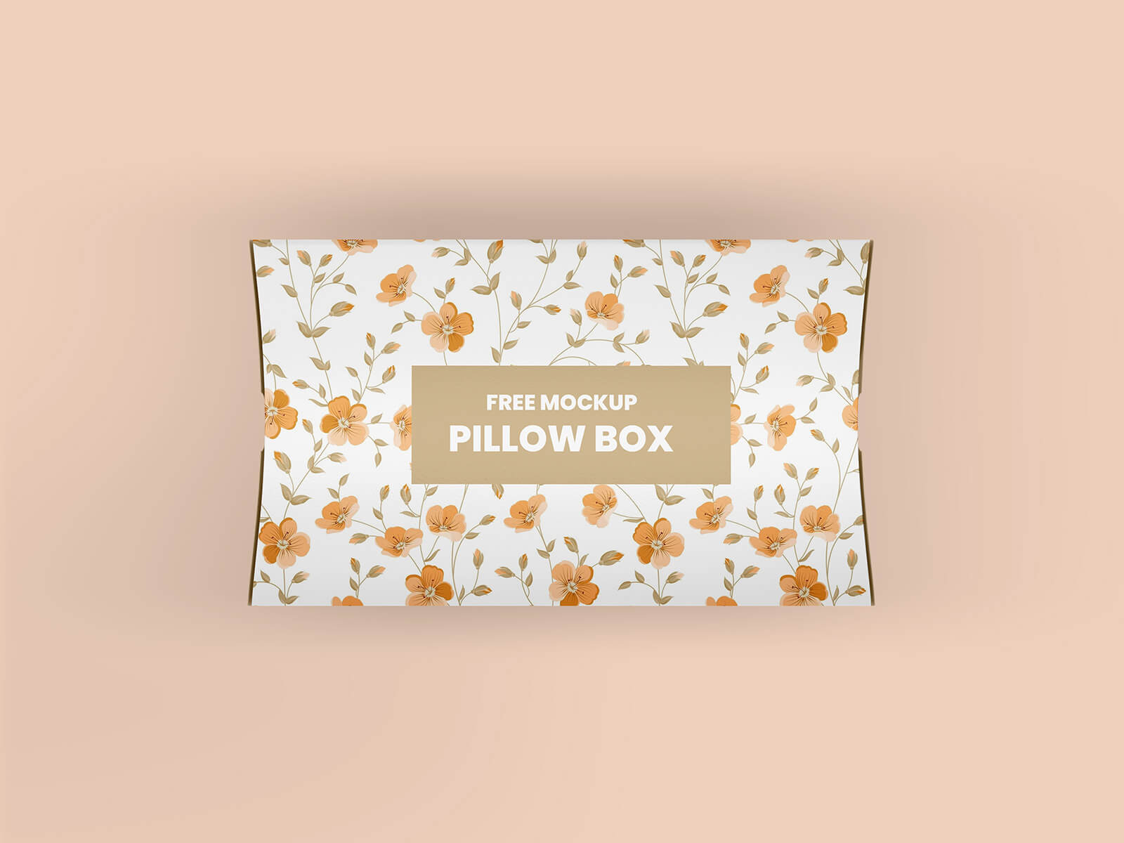 Free Paper Pillow Gift Box Mockup PSD Set