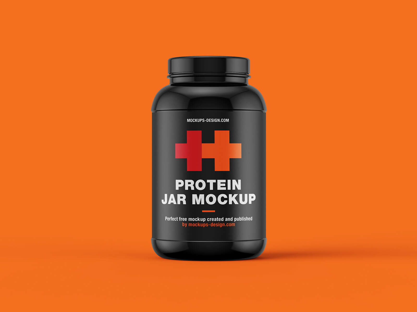 Free Protein Powder Container Mockup (PSD)