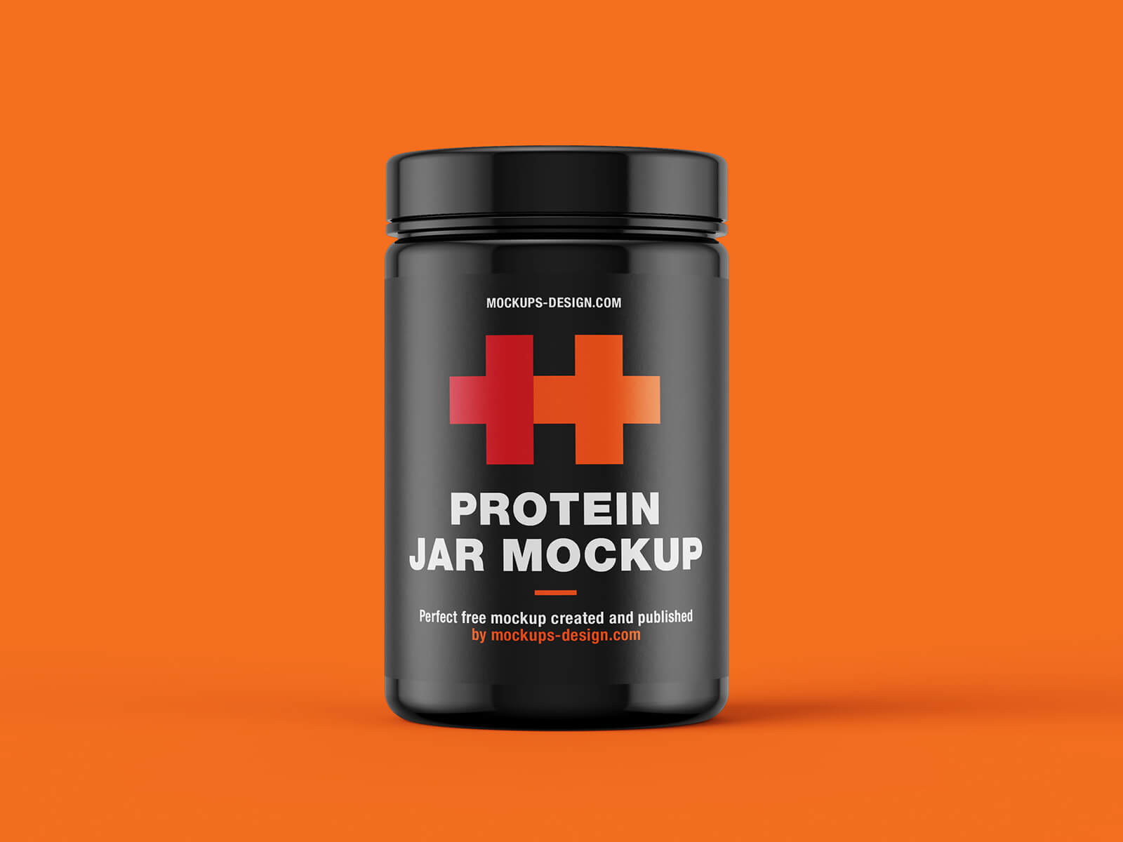 Free Protein Supplement Jars Mockup PSD Set