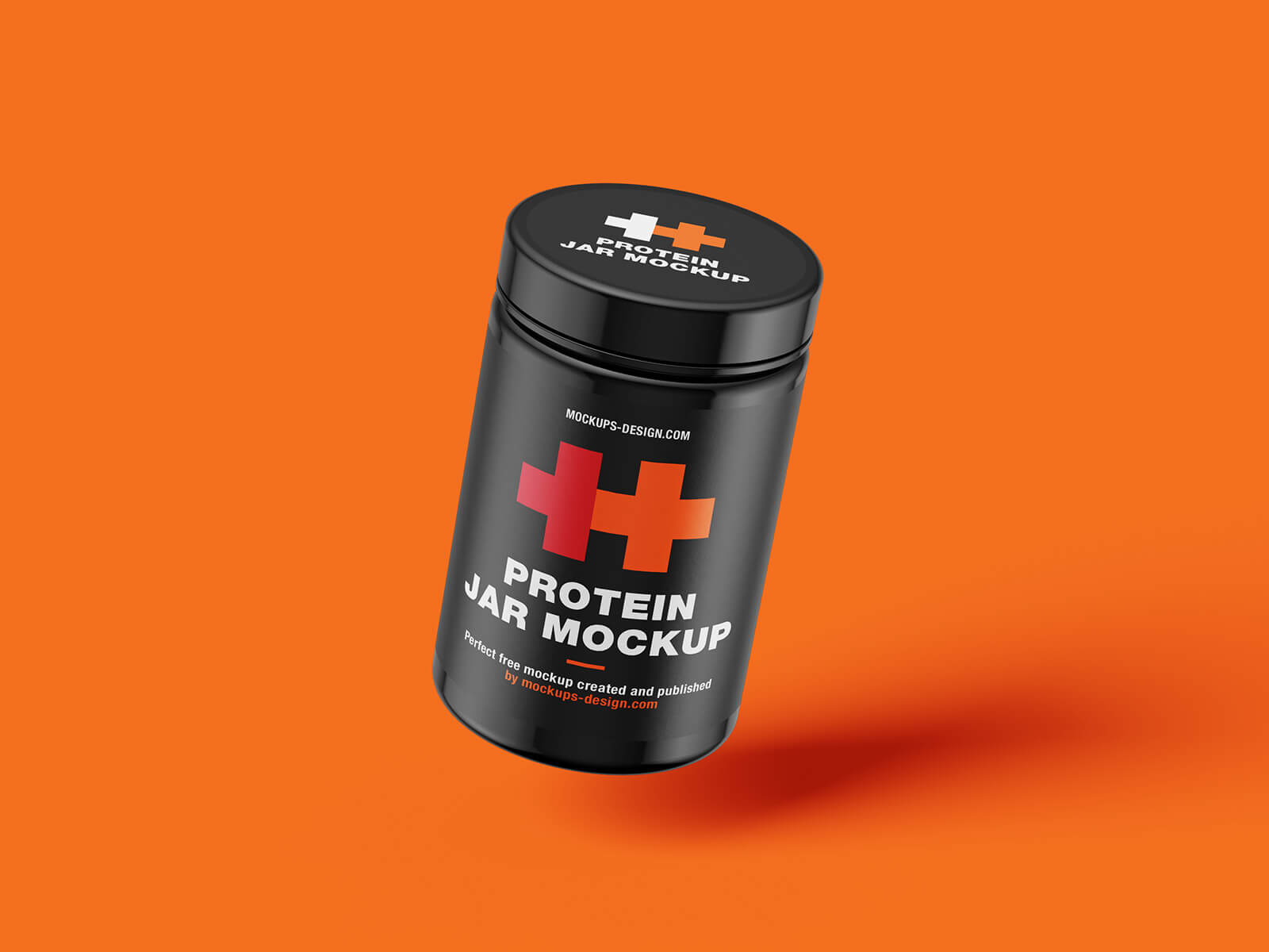 Free Protein Supplement Jars Mockup PSD Set