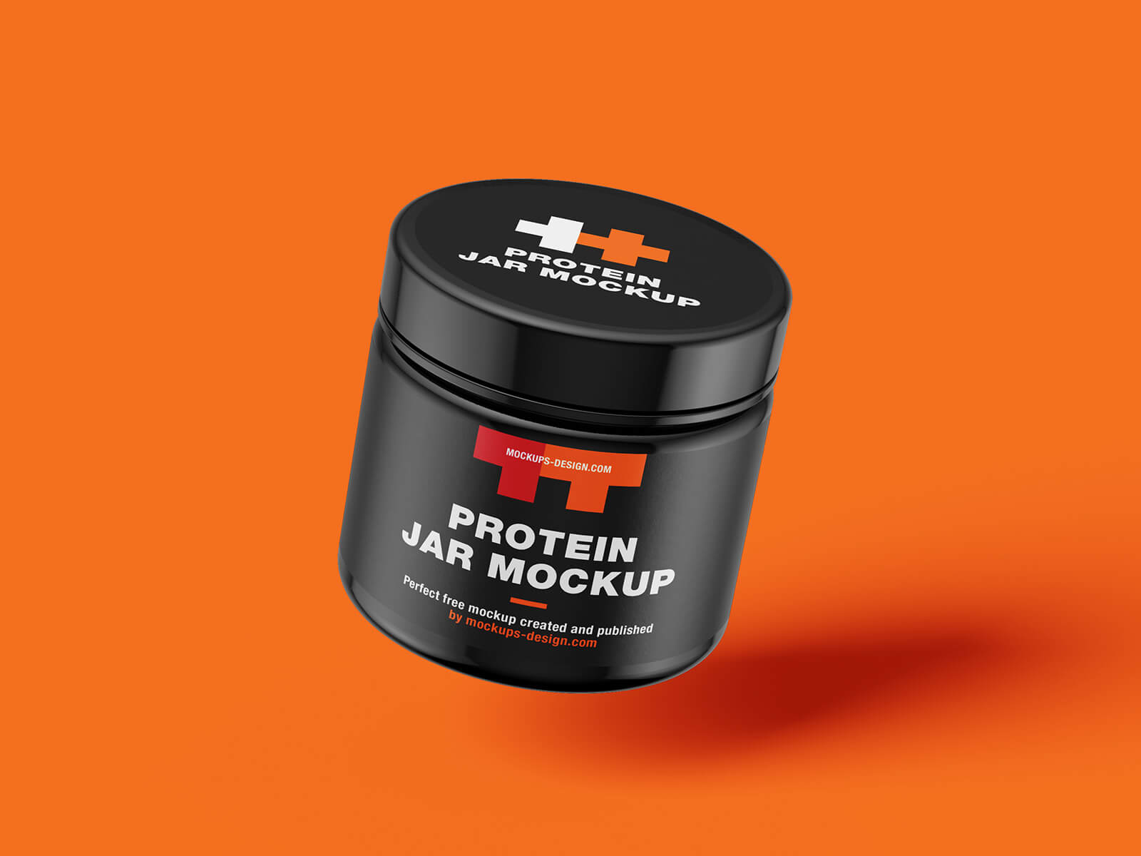 Free Protein Supplement Jars Mockup PSD Set