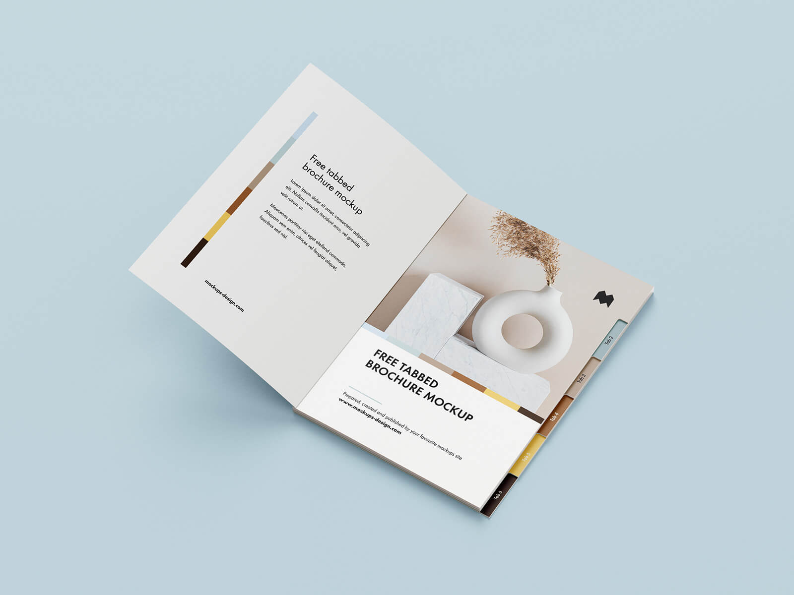 Free_Tabbed_Brochure_mockup PSD