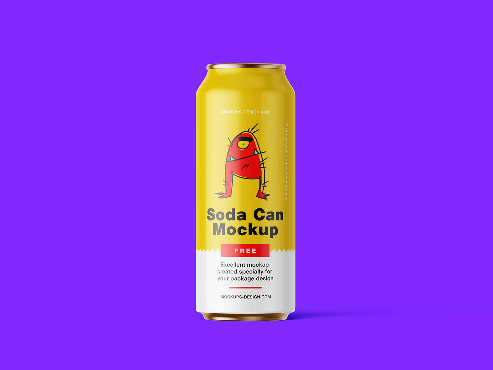 4 Free Soda Tin Can Mockup PSD Files