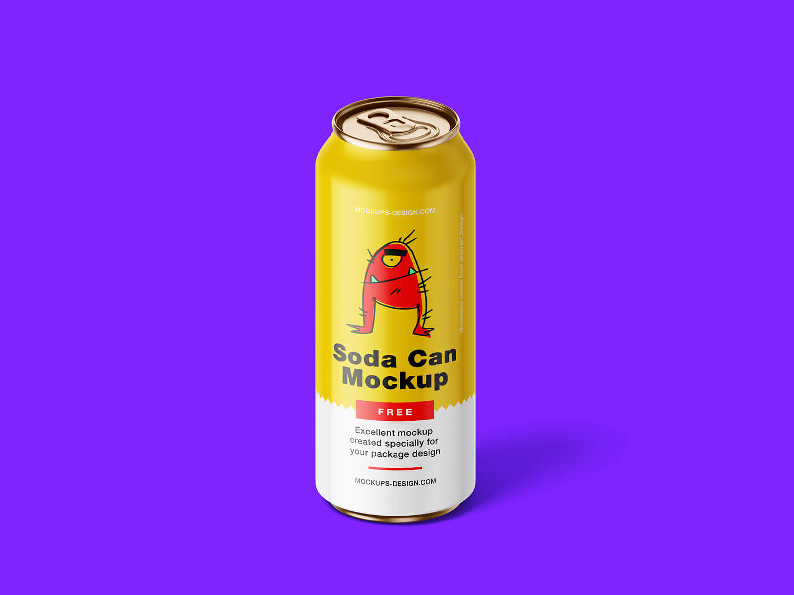 4 Free Soda Tin Can Mockup PSD Files