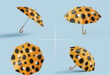 Free Classic Umbrella Mockup PSD Set