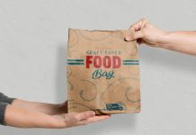 Free-Disposable-Kraft-Paper-Food-Bag-Mockup-PSD