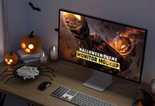 Free-Halloween-Theme-Monitor-Mockup-PSD