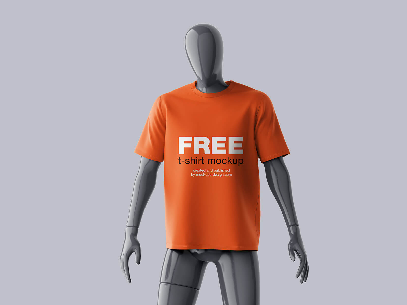 Free Mannequin T-Shirt Mockup PSD Set
