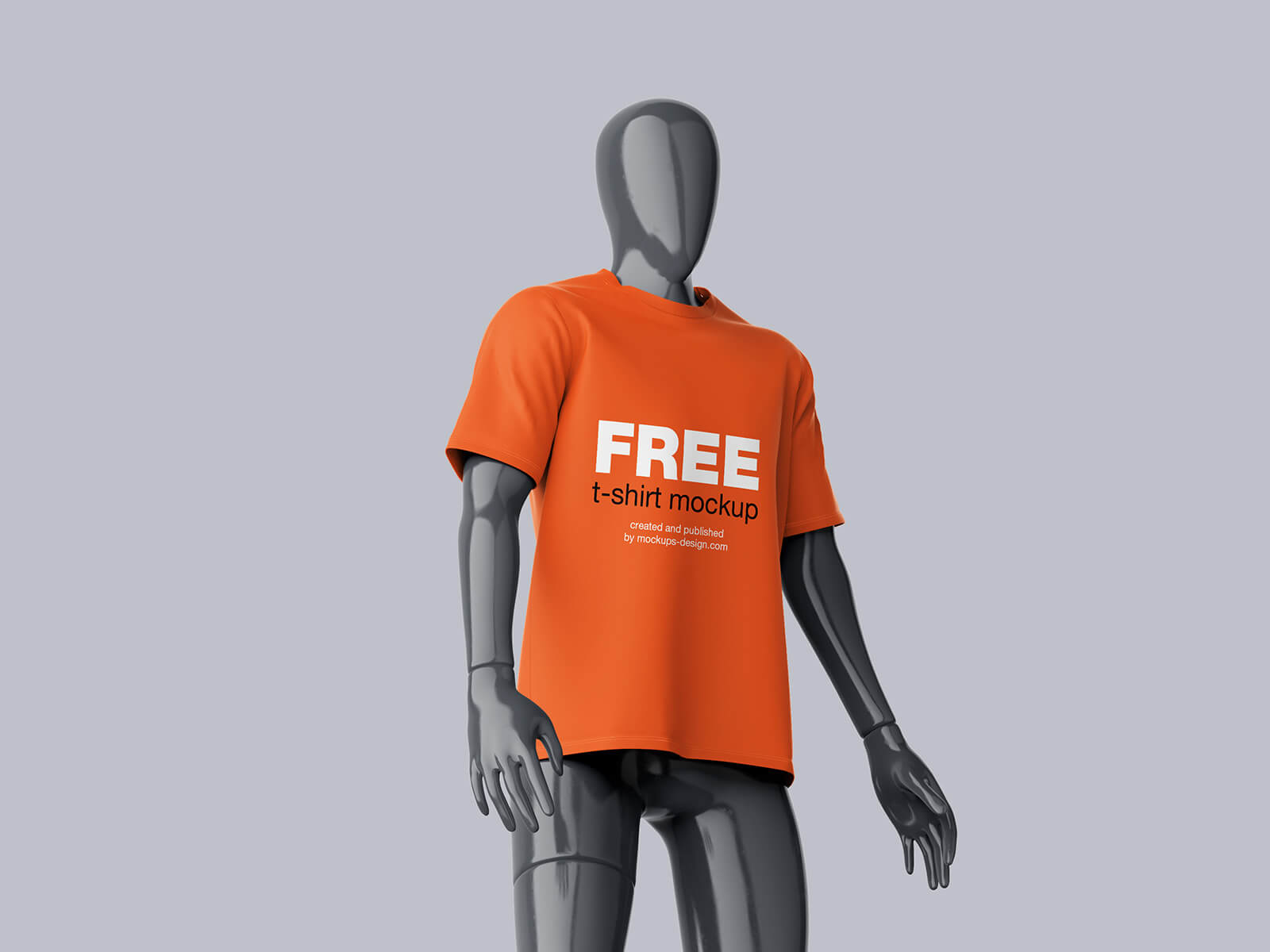 Free Mannequin T-Shirt Mockup PSD Set