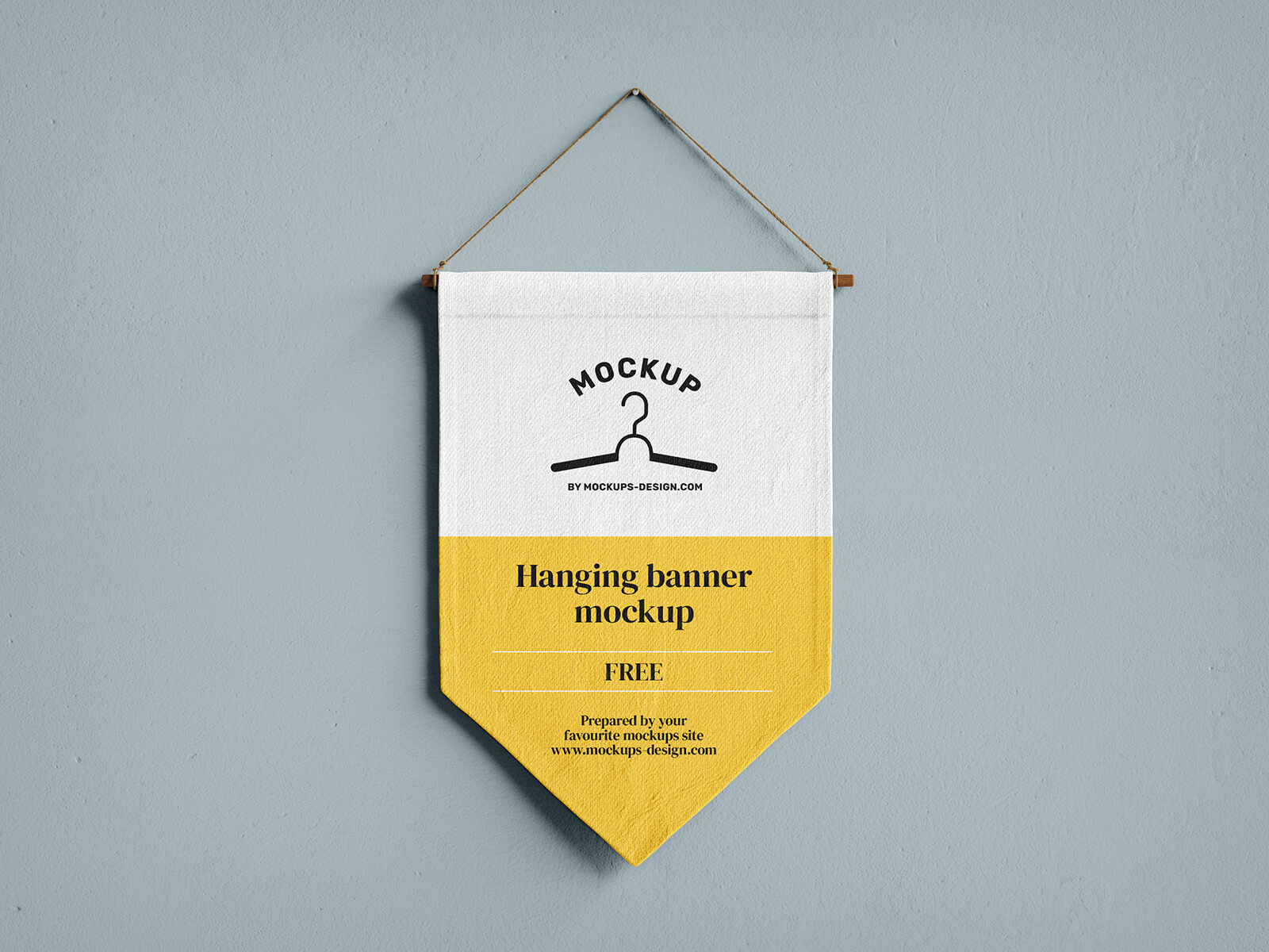 Free Wall Hanging Canvas Banner Mockup PSD Set 