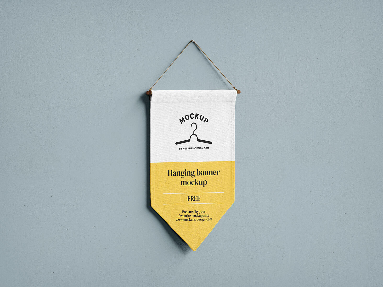 Free Wall Hanging Canvas Banner Mockup PSD Set 