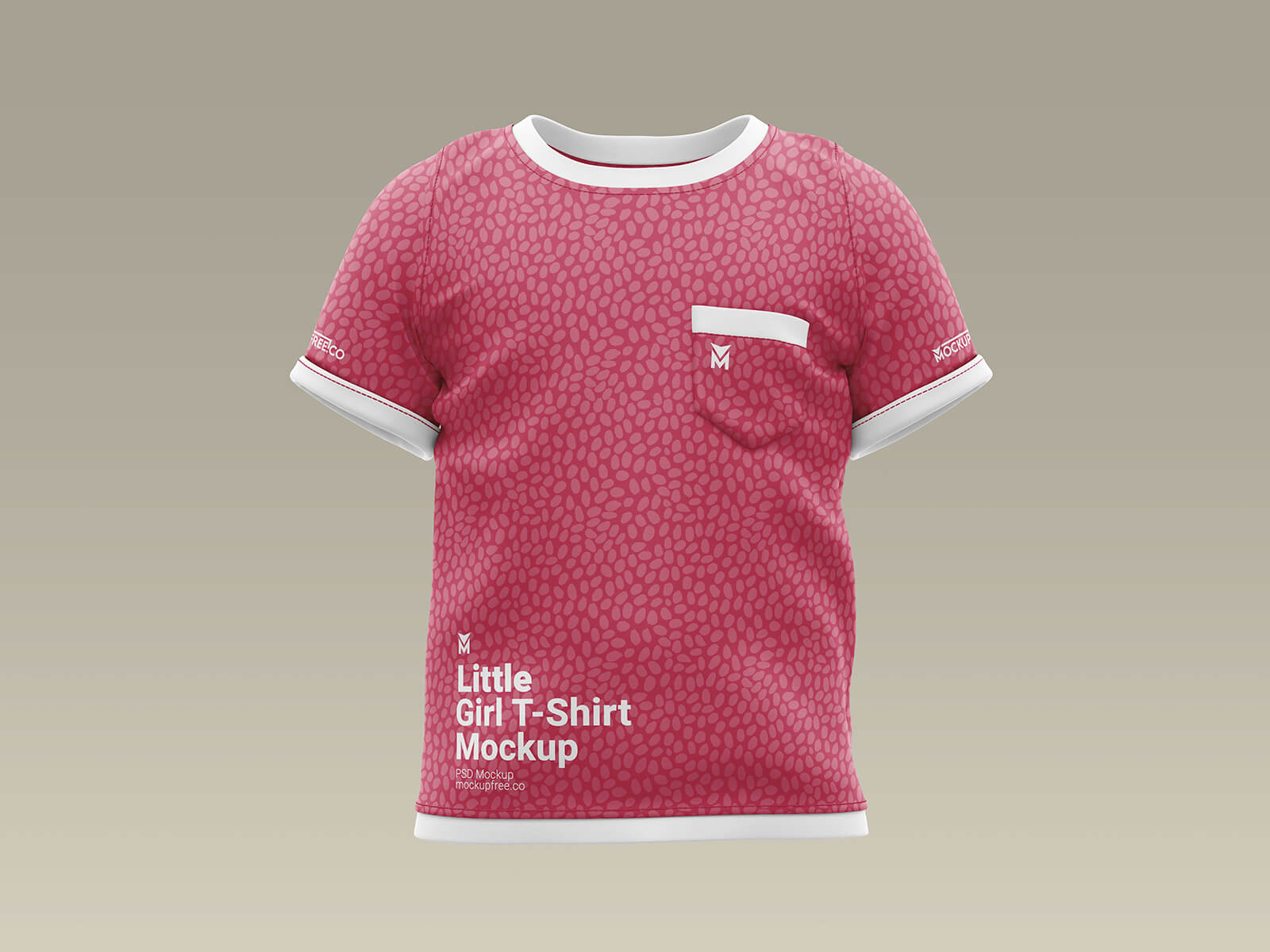Free Baby Girl T-Shirt Mockup PSD