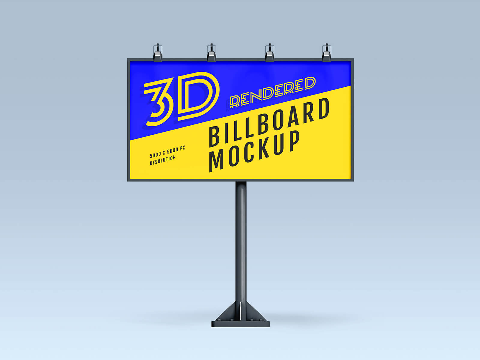 3 Free 3D Rendered Billboard Mockup PSD Files