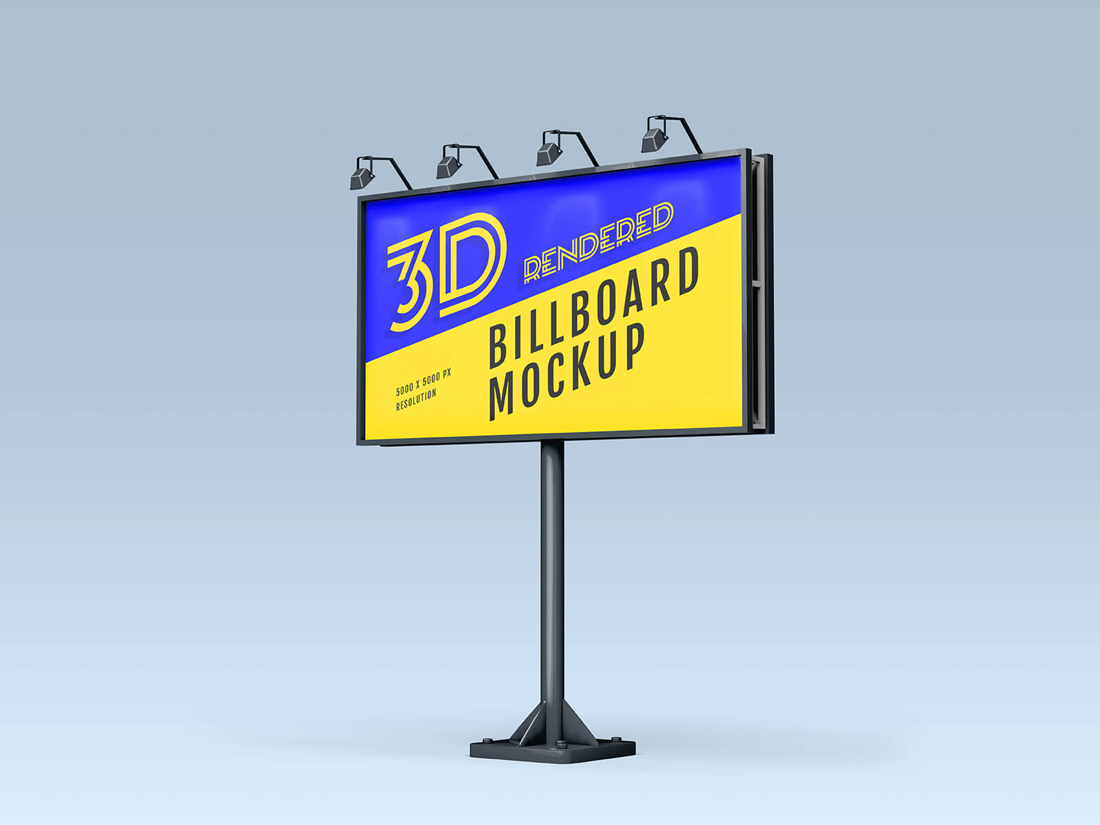 3 Free 3D Rendered Billboard Mockup PSD Files