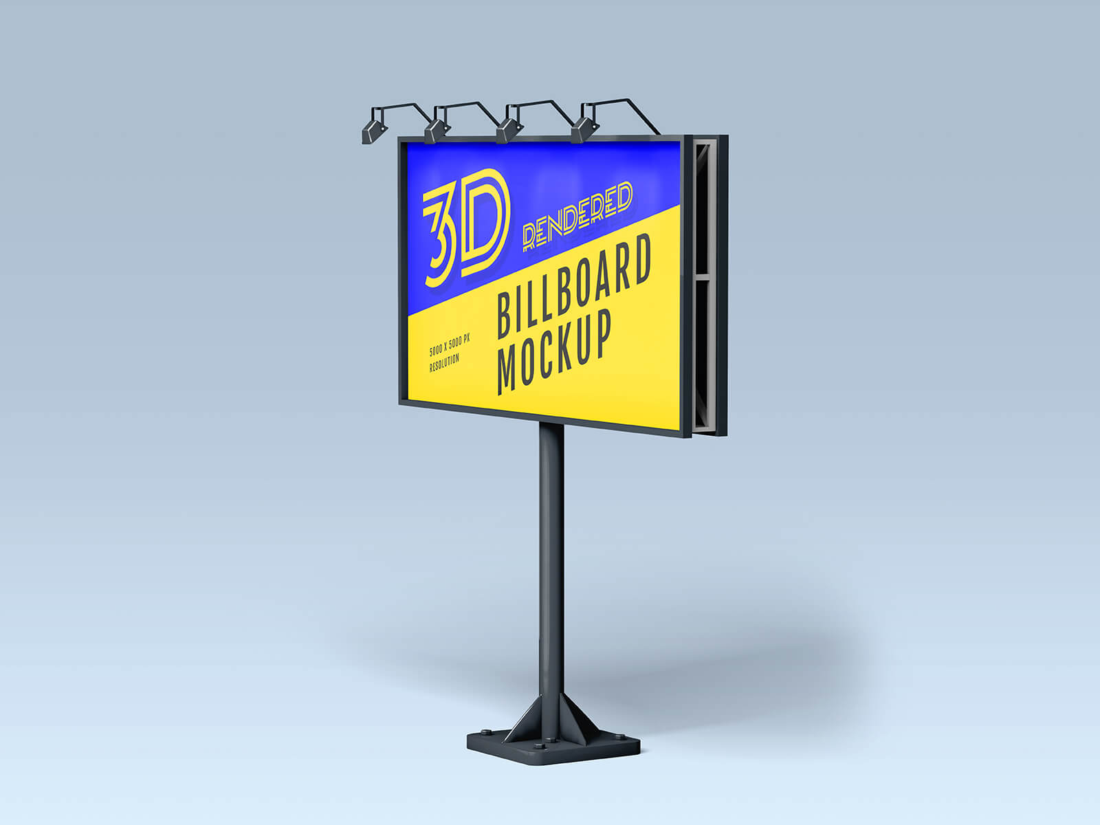 3 Free 3D Rendered Billboard Mockup PSD Files