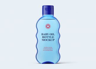 Free-Blue-Baby-Oil-Bottle-Mockup-PSD