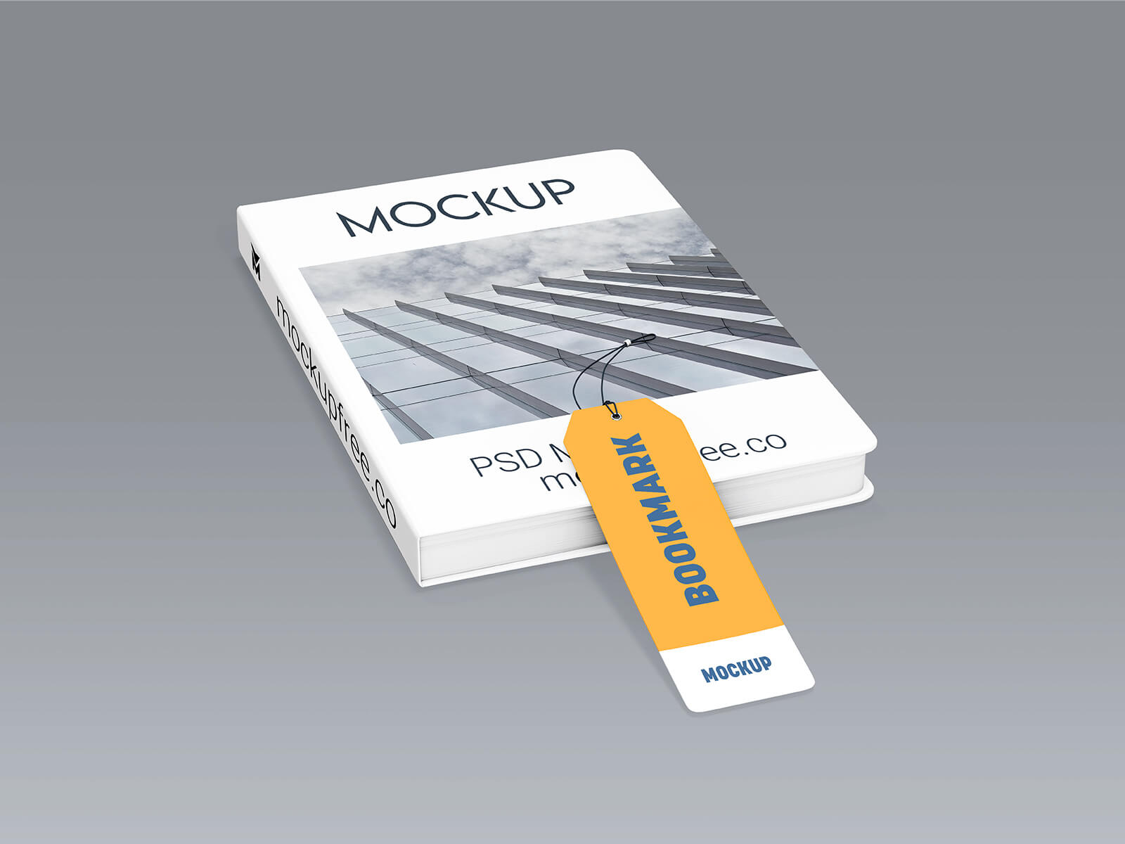 Free Book With Bookmark Mockup PSD Set