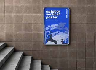 Free-Outdoor-Vertical-Poster-Mockup-PSD