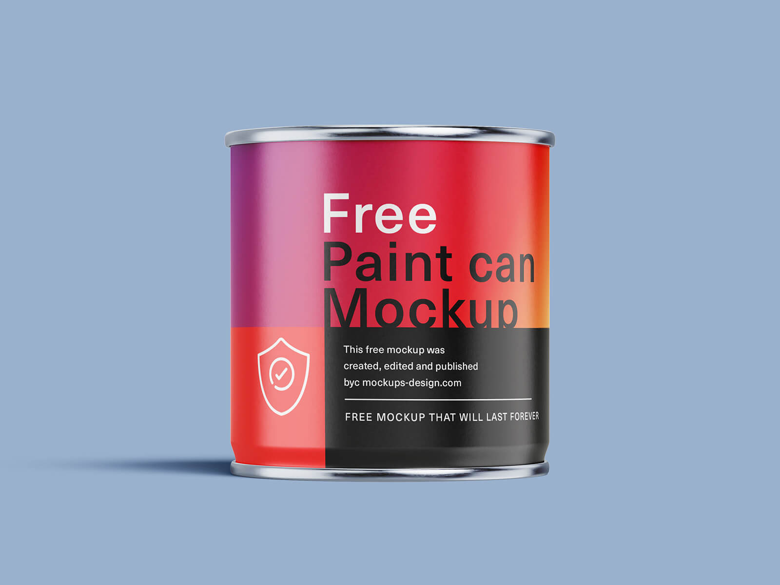 Free Paint Tin Can Mockup PSD