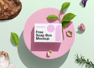 Free Soap Box Mockup Scene PSD Presentation