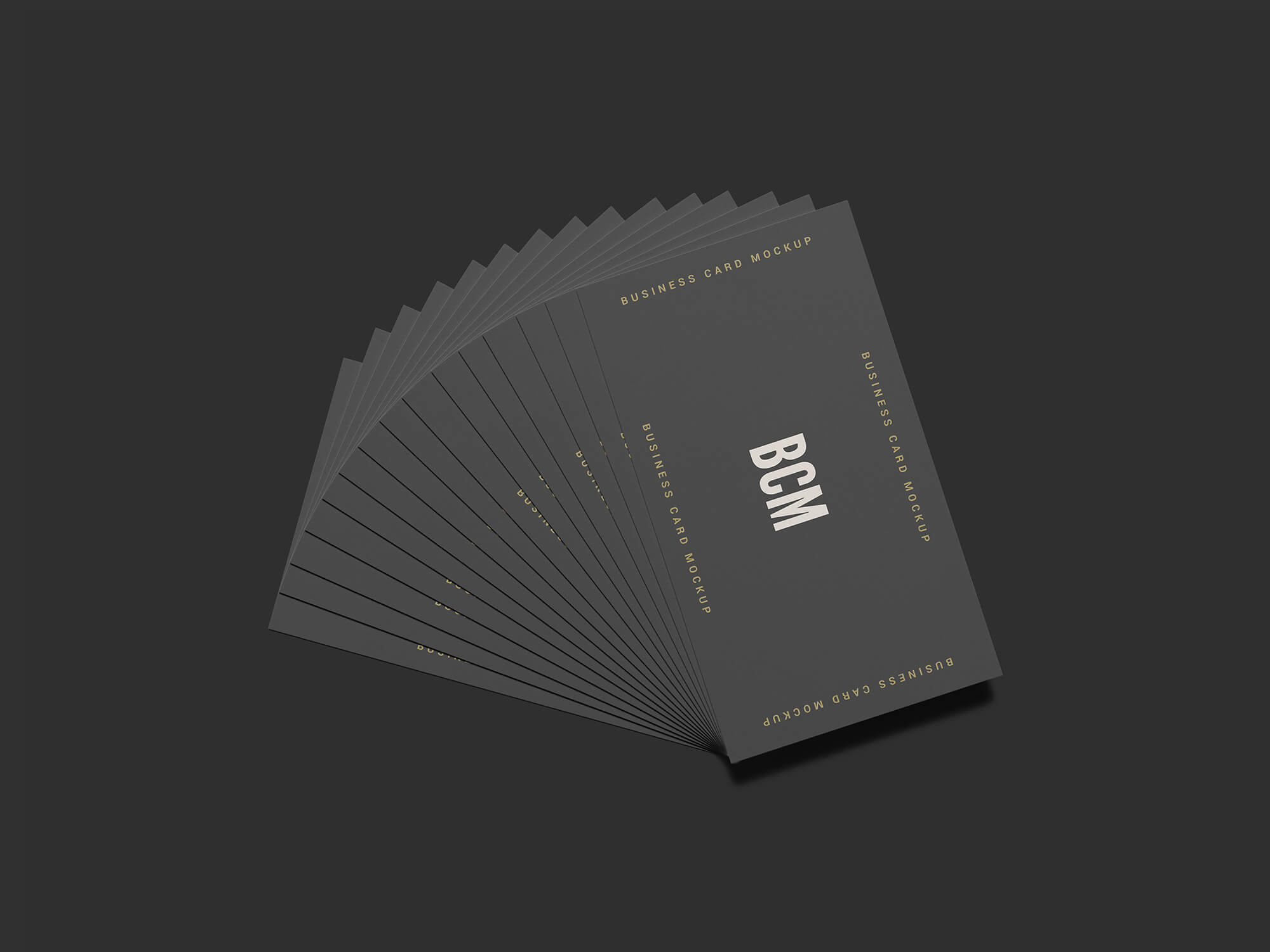 Free Stacked Business Card Mockup PSD