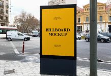 Free-Vertical-Stand-Street-Billboard-Mockup-PSD