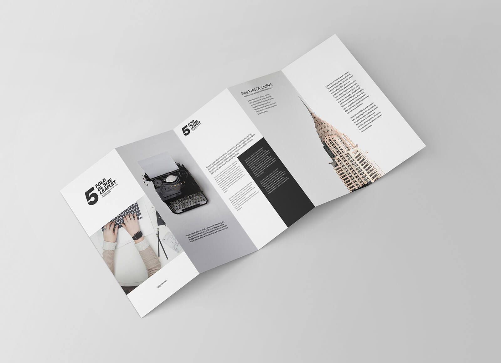 Free Fold Accordion Brochure Mockup Psd Good Mockups