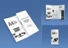 Free A4 Folded Tri-Fold Brochure Mockup PSD