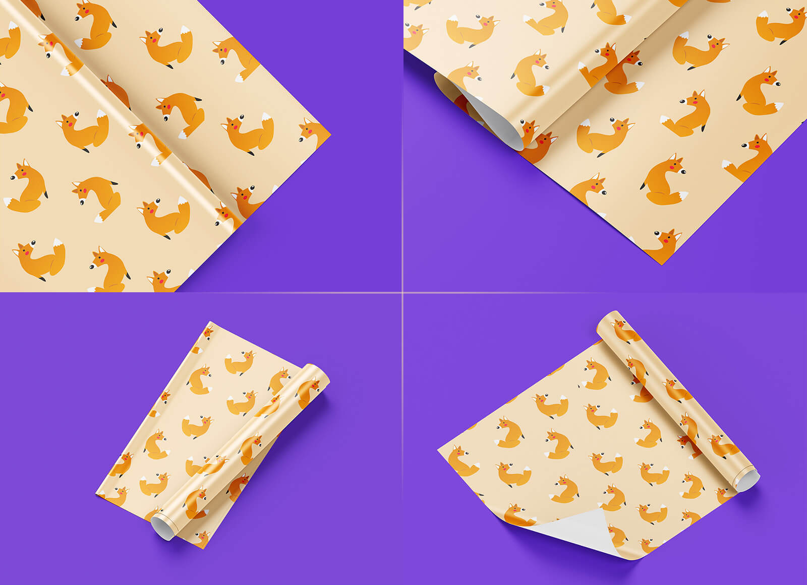 Free Wrapping Paper Mockup PSD Set by Free PSD Templates on Dribbble