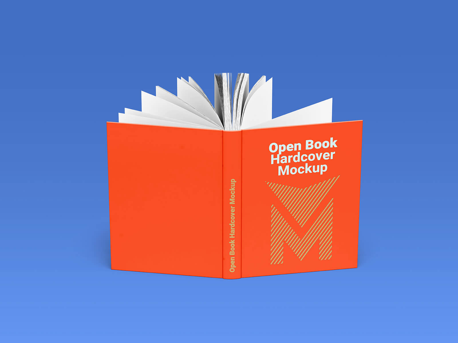 Free Open Hardcover Book Mockup (PSD)