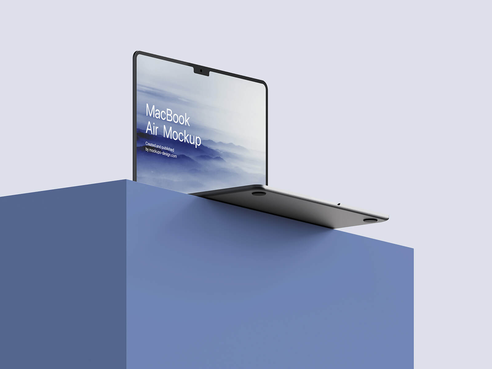 Free MacBook Air M2 Mockup PSD Set