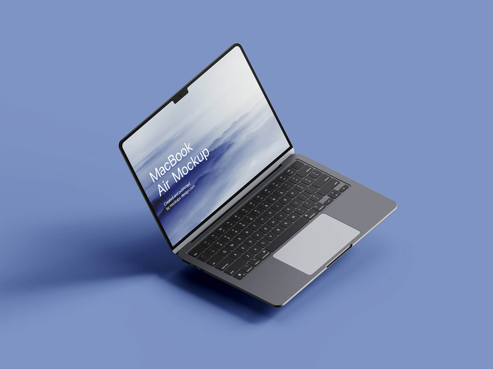 Free MacBook Air M2 Mockup PSD Set