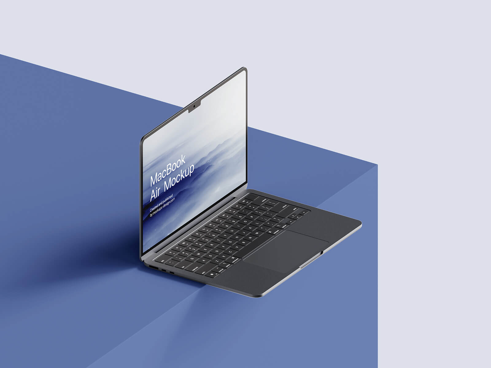 Free MacBook Air M2 Mockup PSD Set