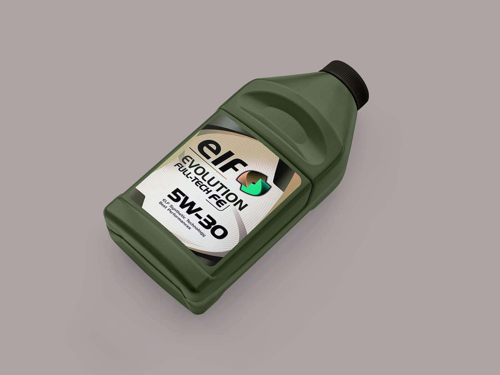 Free Motor Oil 1 Litre Bottle Mockup PSD Set